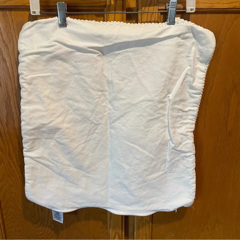 West Elm white accent pillowcase